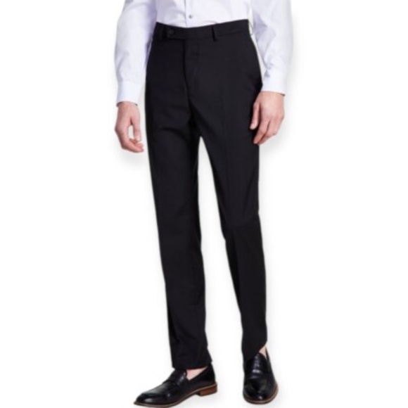 Calvin Klein Jerome Slim Fit Black Slacks - Picture 1 of 6